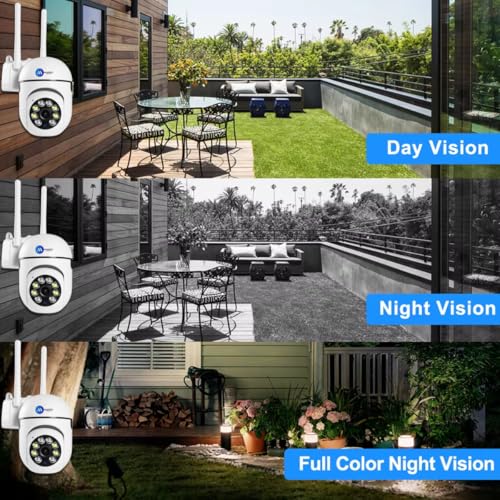 Maizic Smarthome Wi-Fi Indoor Camera 3MP HD Pan-Tilt Zoom CCTV Camera, Outdoor Indoor Security Camera, 2 Way Talk, Color Night Vision, Motion Detection, Multi User View, Support SD Card (Up to 128GB) 8 51Al8TFbaFL
