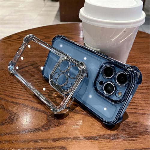 Coque rigide antichoc iPhone 15 Plus acrylique transparent violet avec coins renforcés