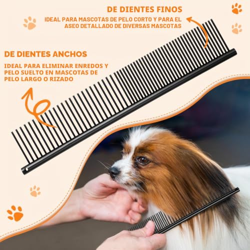 Miniatura 6 de Moontay Tijeras De Piel De 7 Pulgadas Juego De Tijeras De Aseo Para Perros Tijeras Profesionales Para El Aseo De Mascotas Con Tijeras Curvas Rectas Gruesas Adelgazantes Negras