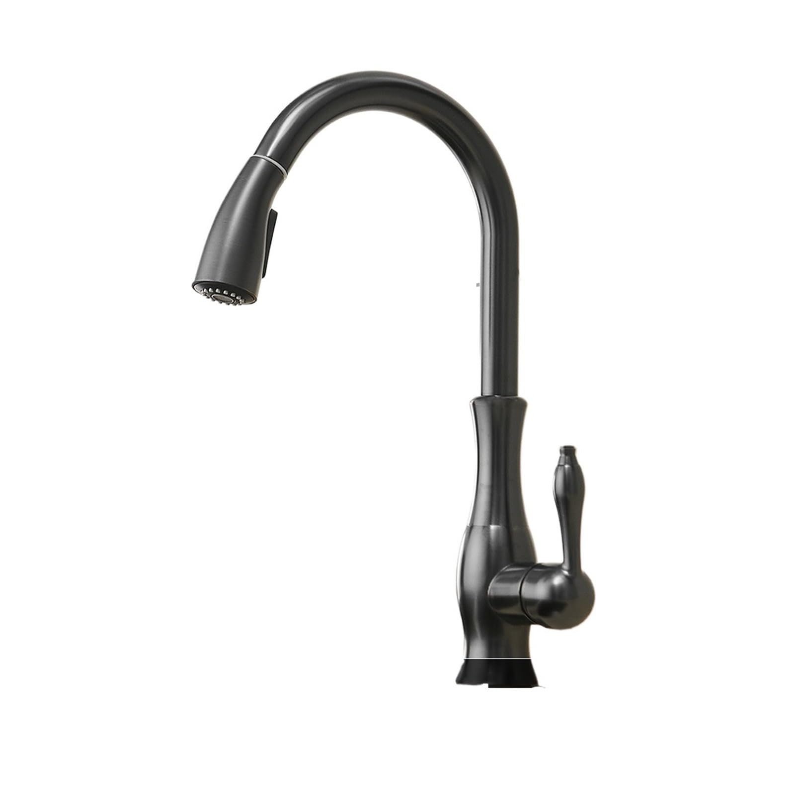 Soywim Nero Black Kitchen Faucets Pull Out Sink Mixer Tap, Single Lever Water Crane For 360 Rotation 866011,High-Pressure Resistant(Nero)