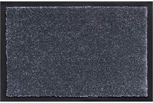 matches21 HOME & HOBBY Schmutzfangmatte als saugstarke Innen Fußmatte Hell-grau - Waschbarer...