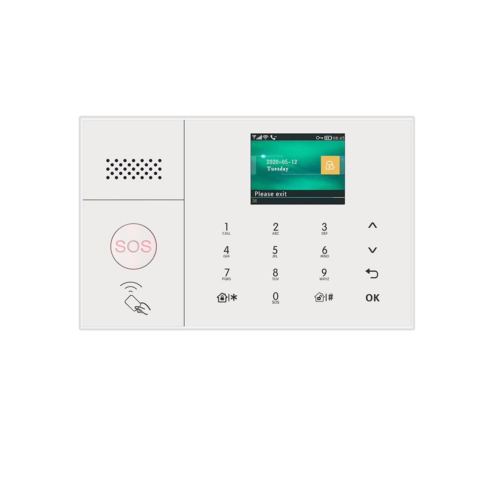 Sistemi di Sicurezza per La Casa Wireless Home WiFi gsm Sicurezza Domestica con di Allarme antifurto sensore rilevatore di Movimento(A)