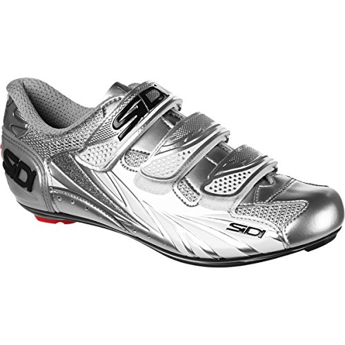 Sidi Women's Moon Road Cycling Shoe White Silver 36