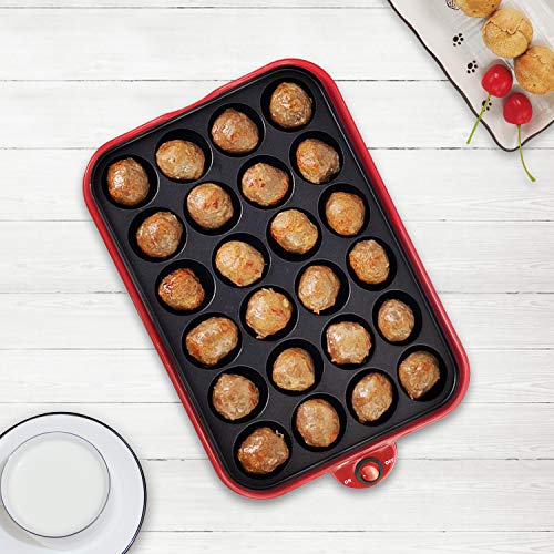 Health and Home Multifunction Nonstick Baking Maker with 3 Interchangeable Baking Plates for Fried Eggs, Fried Steak, Takoyaki, Cake Pops, Grill Maker
