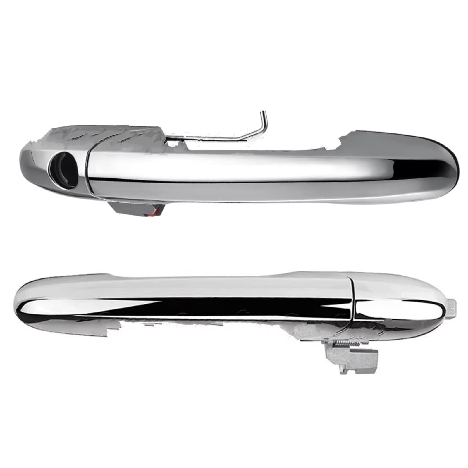 Cqrbne A Pair For Fiat 500 2012-2018 Front Exterior Door Handle Cover Left Right Chrome 68069942Ac 68069943Ac Car Exterior Door Handle(A Pair)