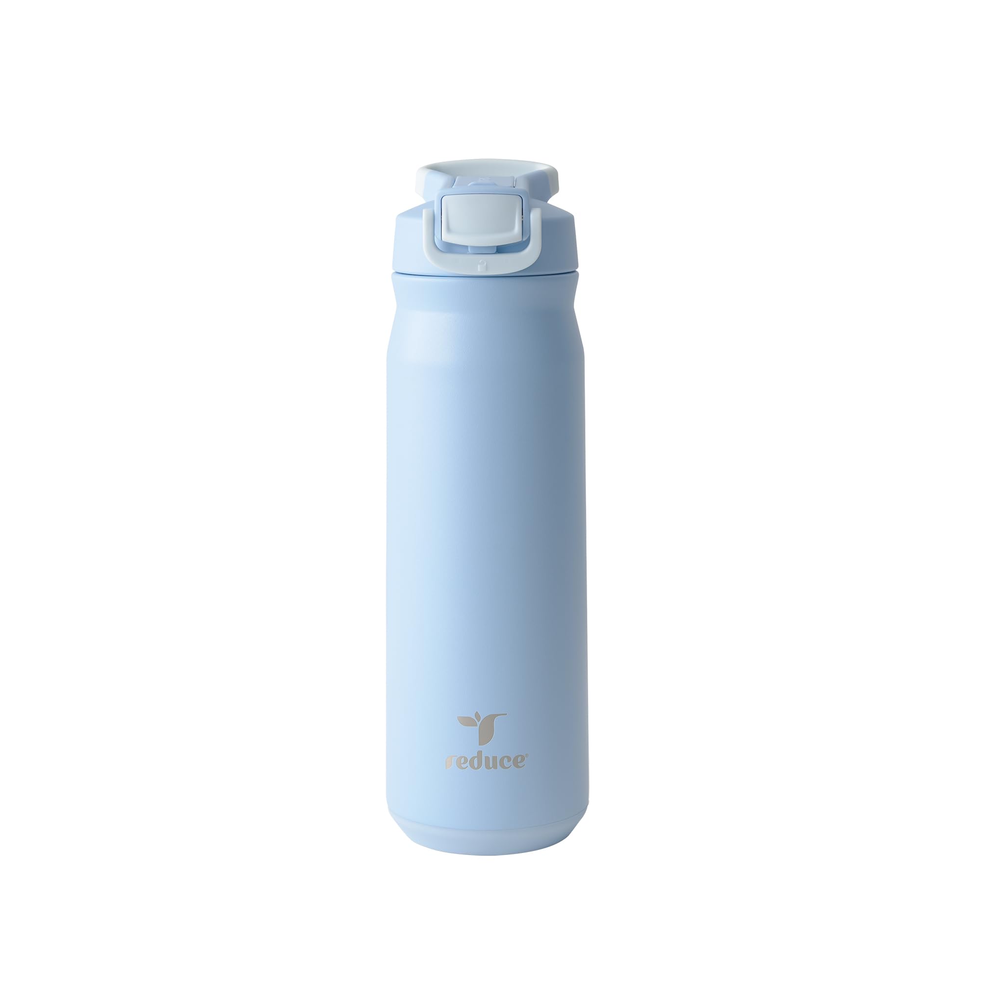 24 oz Hydrate Pro Stainless Steel Insulated Water Bottle - Flip Top Leak-Proof Lid, Dishwasher Safe, BPA-Free, Dual Wall Vacuum, Keeps Drinks Cold for 48 Hrs, Cup Holder Friendly - Glacier