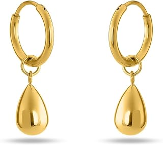 PALMONAS Waterdrop Hoop Earrings for Womens Price In India