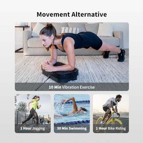 Vibration Plate Exercise Machine, Exercise Equipment for Whole Body, Power Plate Vibration Platform, Vibration Plate for Home Fitness, Shaping, Training, Recovery, and Weight Loss 4 51AlAX0 H1L. AC