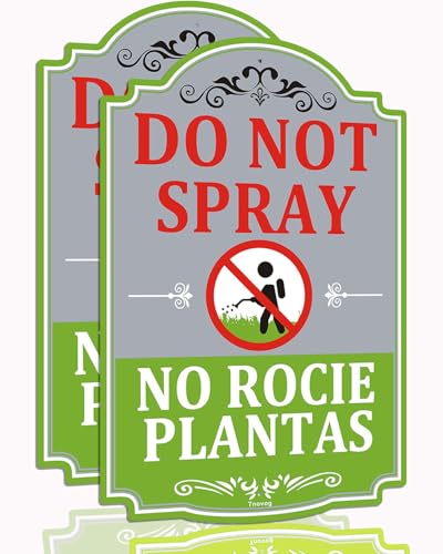 Panneau de jardin Do Not Spray Yard pour stopper les pesticides