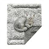 TYXHXTF Selbstheizende Katzendecke Selbstwärmend Decke Katze, Selbstheizende Decke Heizdecke für Katze Ohne Strom, Wärmedecke Angenehm Geräuschlos, Selbstwärmende Heizmatte thermische, 50x60 cm