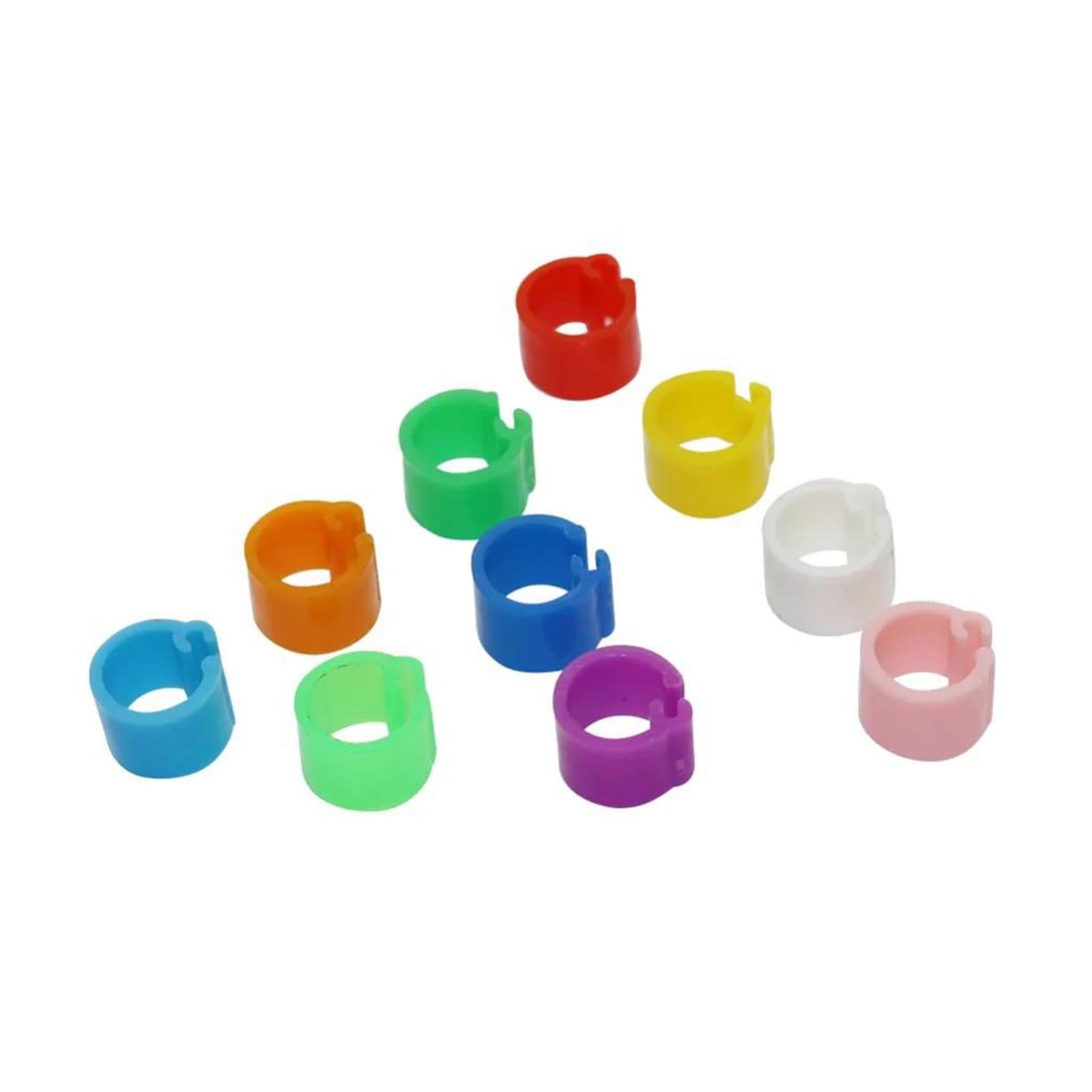 2000 pezzi di anelli per zampe da addestramento per uccelli non numerati, anelli di identificazione a baionetta per piccioni, diametro interno 6 mm,Tipo 4,Diametro interno 6 mm
