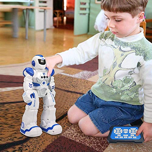 Cradream RC Robot for Boy Smart Robots Toys ,Programmable Remote Control Robot,Boys Girls Birthday Gift (Blue) - Thumbnail 2