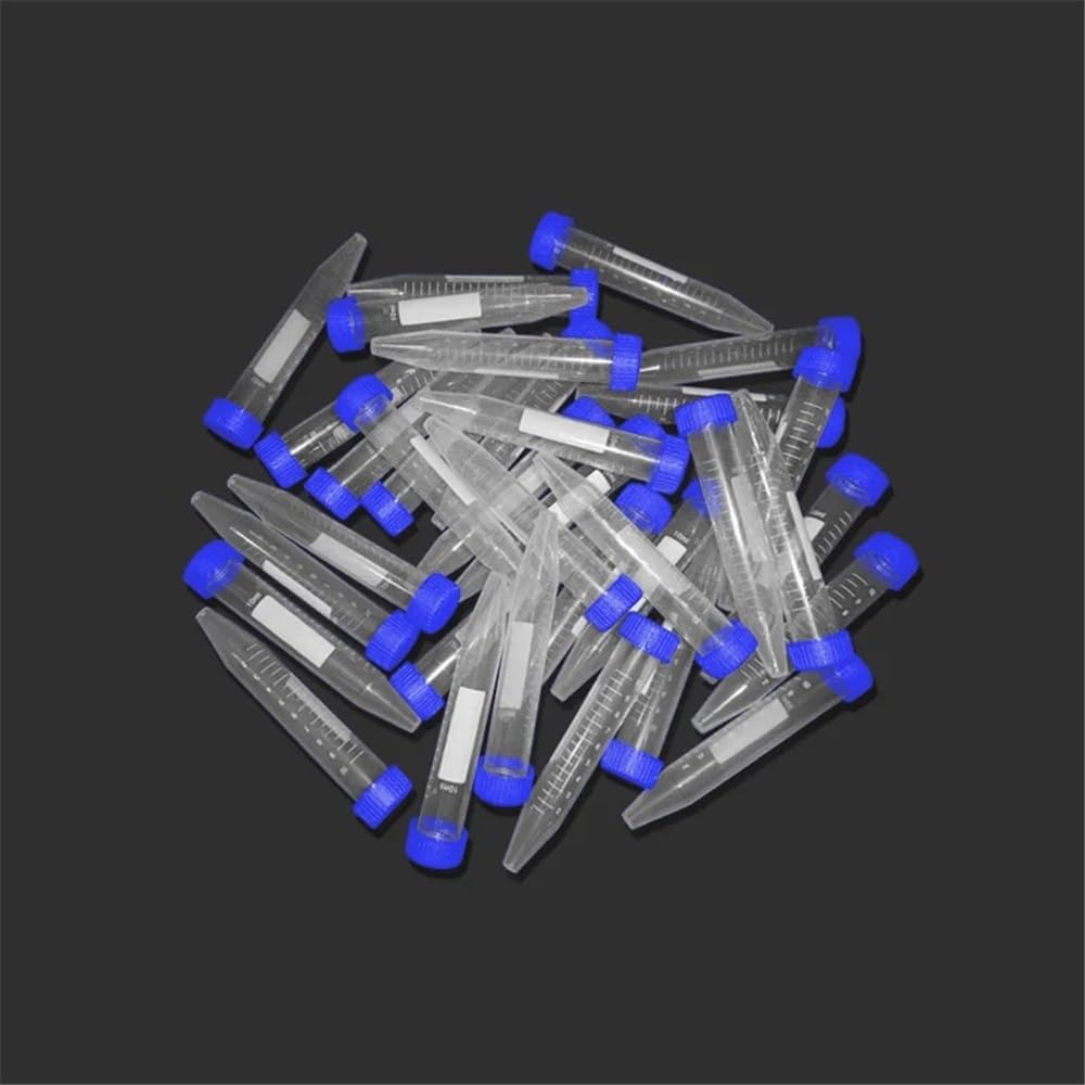 Équipements et fournitures de laboratoire Tubes à centrifuger de 10 ml avec échelle, accessoires laboratoire, tube fond conique bleu, 100 pièces/sac
