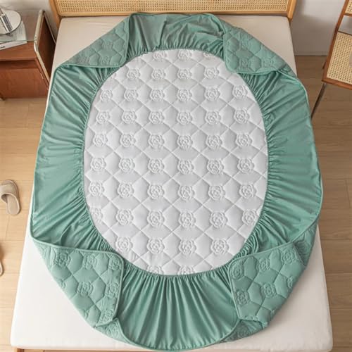 Housse de matelas imperméable matelassée luxe drap-housse uni 90x190 cm - 6