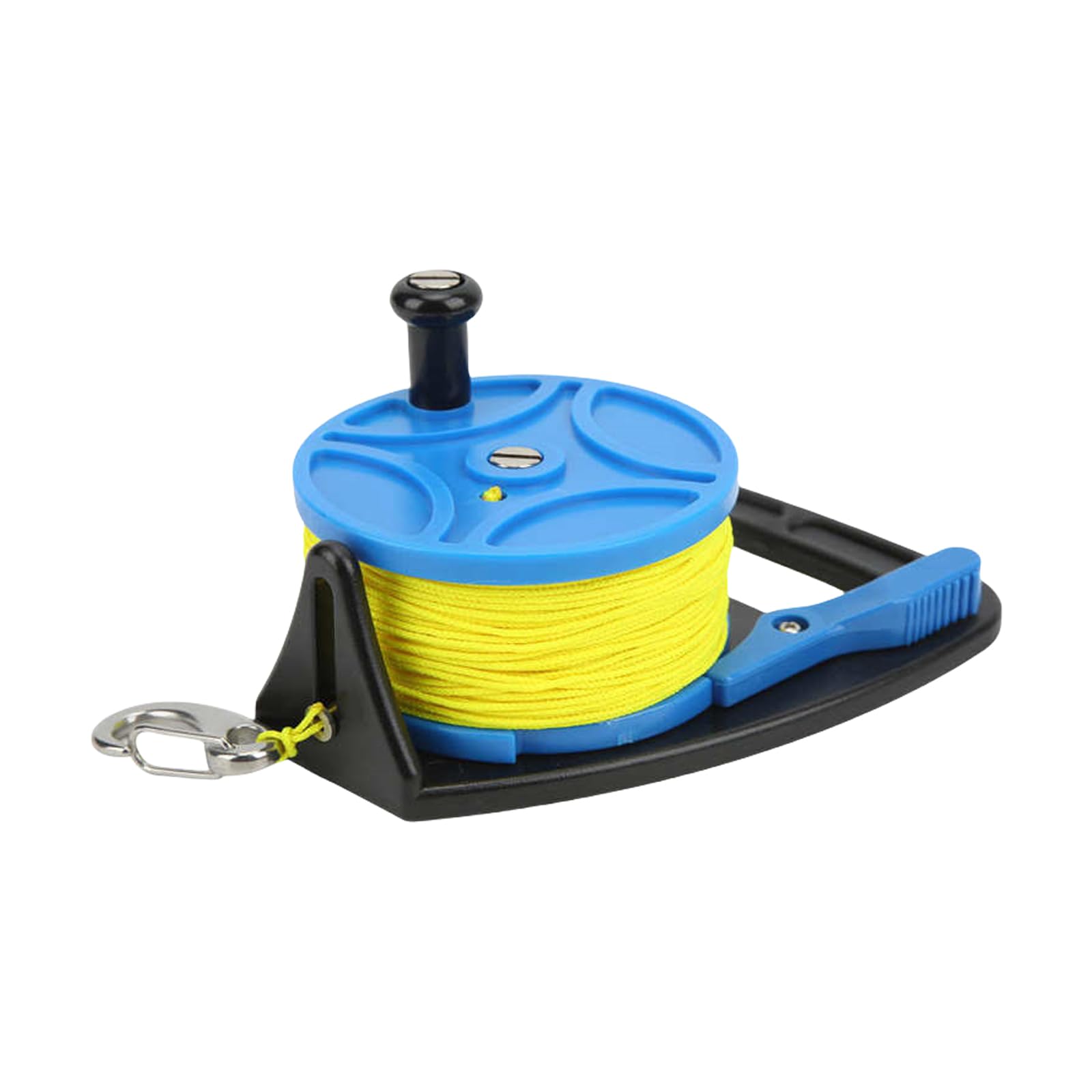 Carrete de buceo para kayaks con tope para el pulgar y linea retráctil Scubas