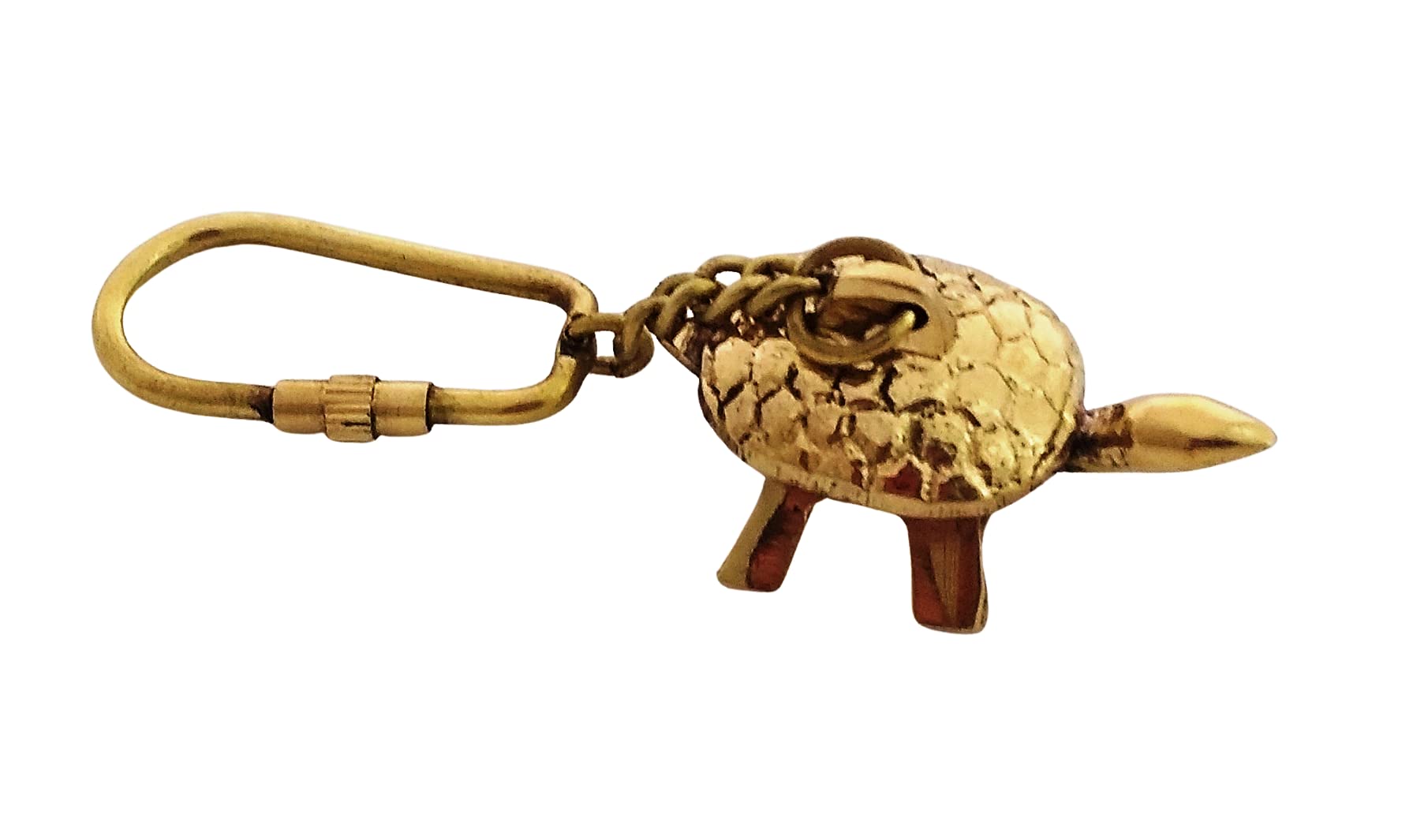 Solid Brass Tortoise Keychain-image-24