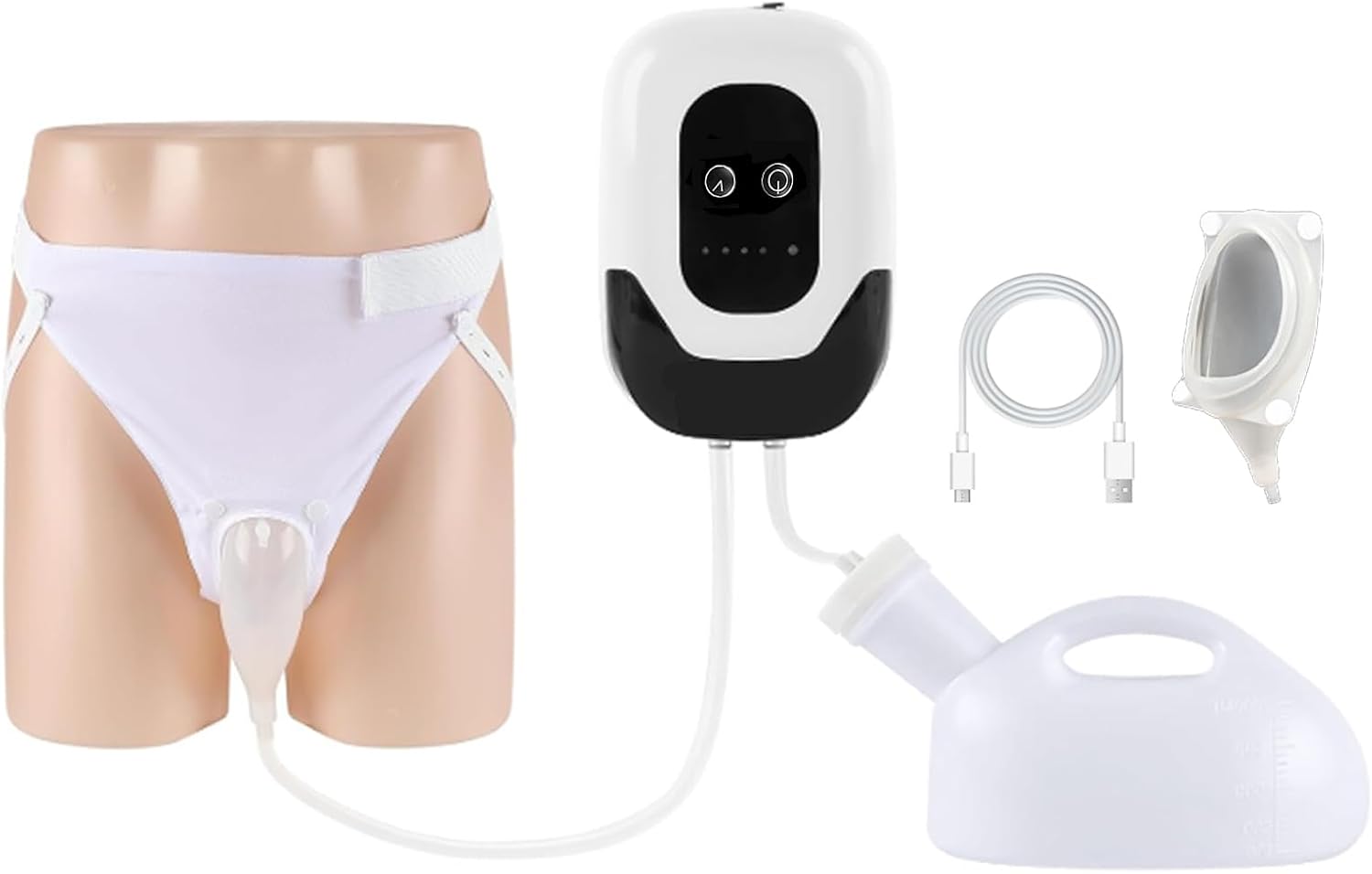 Intelligent Electric Urine Collector, 4800mah Automatic Start Stop Pump, with 2000 ML Urinal Easy to Clean, Bed Rest Anti-Leakage Design Personal Urination Device,Female
