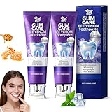 2pcs Rolimey Viocore Zahnpasta mit Bienengift zur zahnbehandlung, 100g Natürlich Whitening Zahnpasta, Bienengift-Zahntherapie Oral Power, Entfernt Flecken, Reinigt Gründlich, für Männer und Frauen