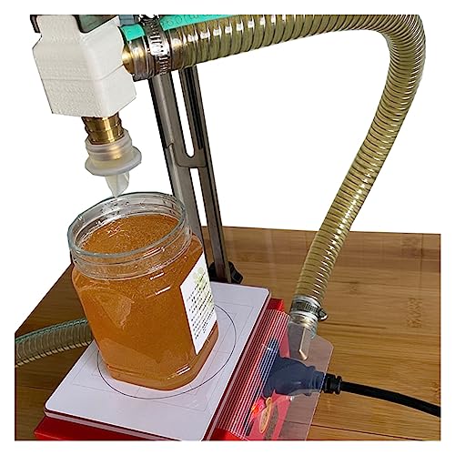 Riempitrice automatica di liquidi viscosi per uso commerciale, pompa a ingranaggi e sistema di pesatura, ideale per miele e liquidi simili