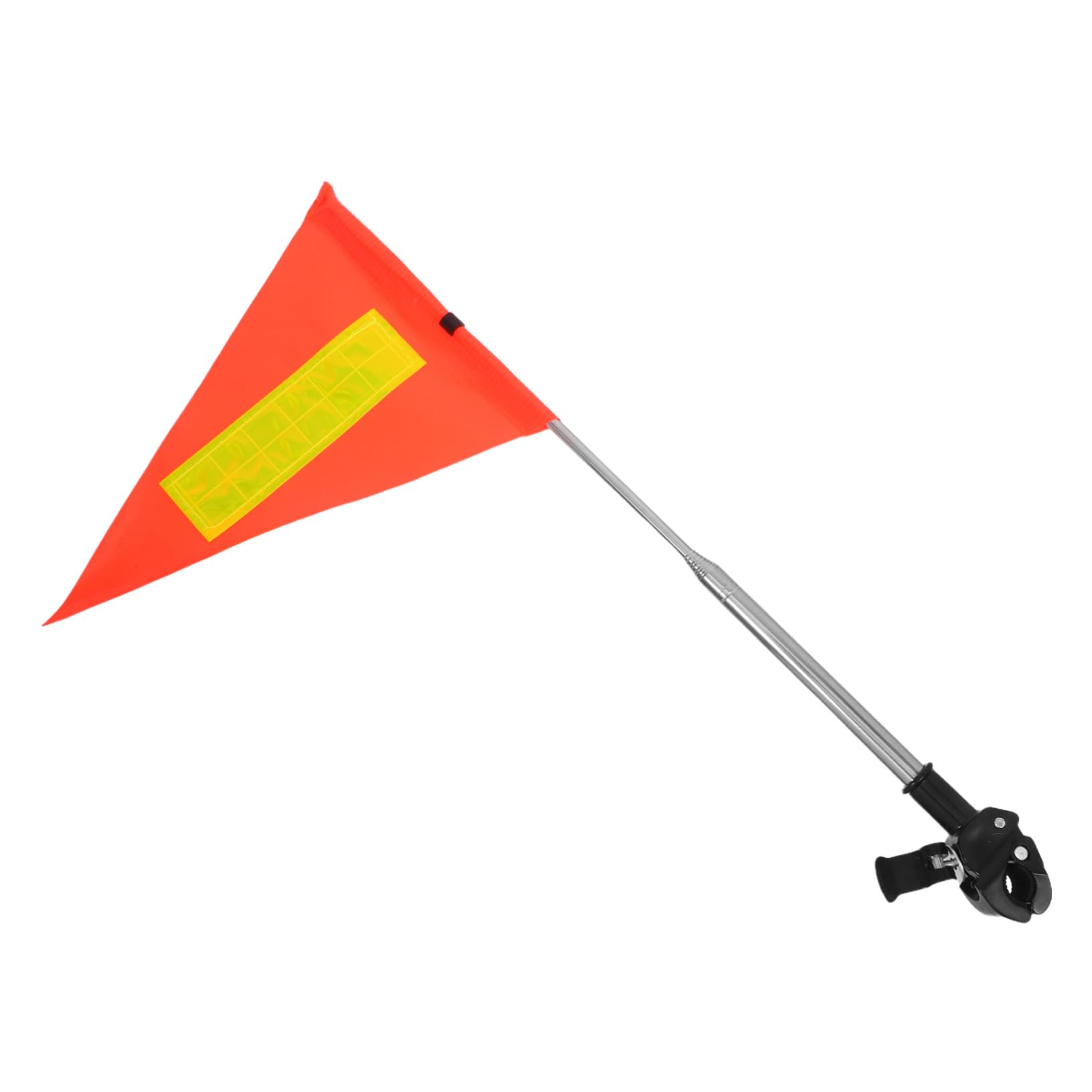 GALPADA Drapeau de Fauteuil Roulant Réfléchissant en PVC Mât Acier Inoxydable Hauteur Ajustable 1,2 m