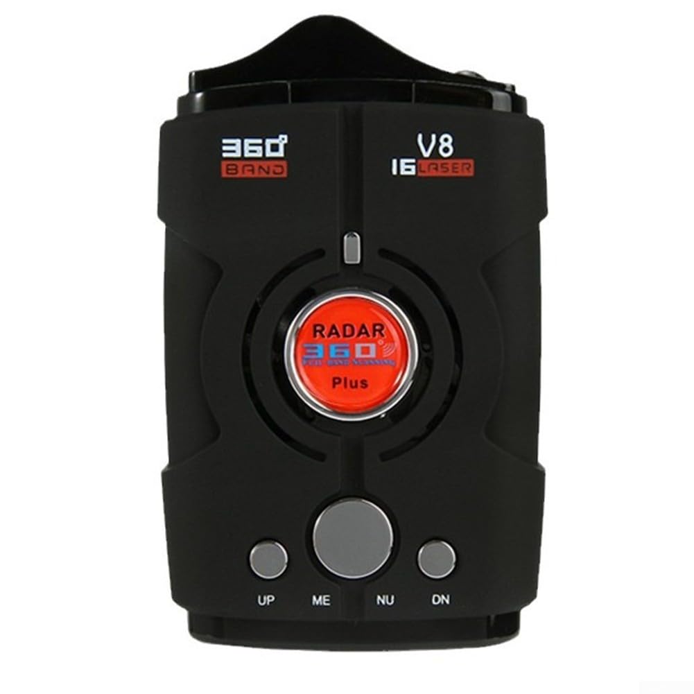 Robusto rilevatore di autovelox a 360 gradi in ABS con avvisi vocali immediati per una guida sicura