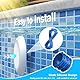 LyLmLe LED Poolscheinwerfer mit 1 1/2 Außengewinde, 18W LED Poolbeleuchtung 2 Farben Schaltbares Weiß 3000K & 6000K，Ø242mm, 12V AC IP68 Wasserdicht Unterwasser Schwimmbadlampe für Beton/Styroporpools