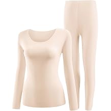 FZYLQY Long Johns Thermal Underwear for Women Men Base Layer for Cold Weather Scoop Neck Long Sleeve Top & Pant Pajamas