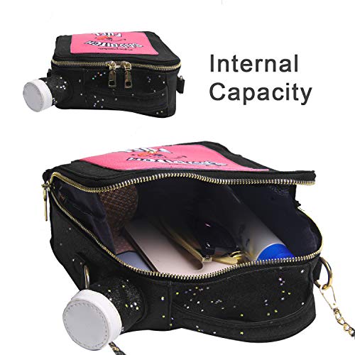 KUANG! Women's Fashion Sequin Crossbody Bag - Fun Gasoline Handbag Shoulder Bag for Women4