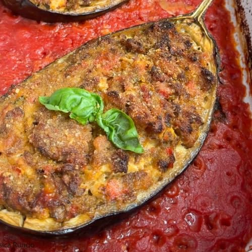 Barchette di melanzane al forno