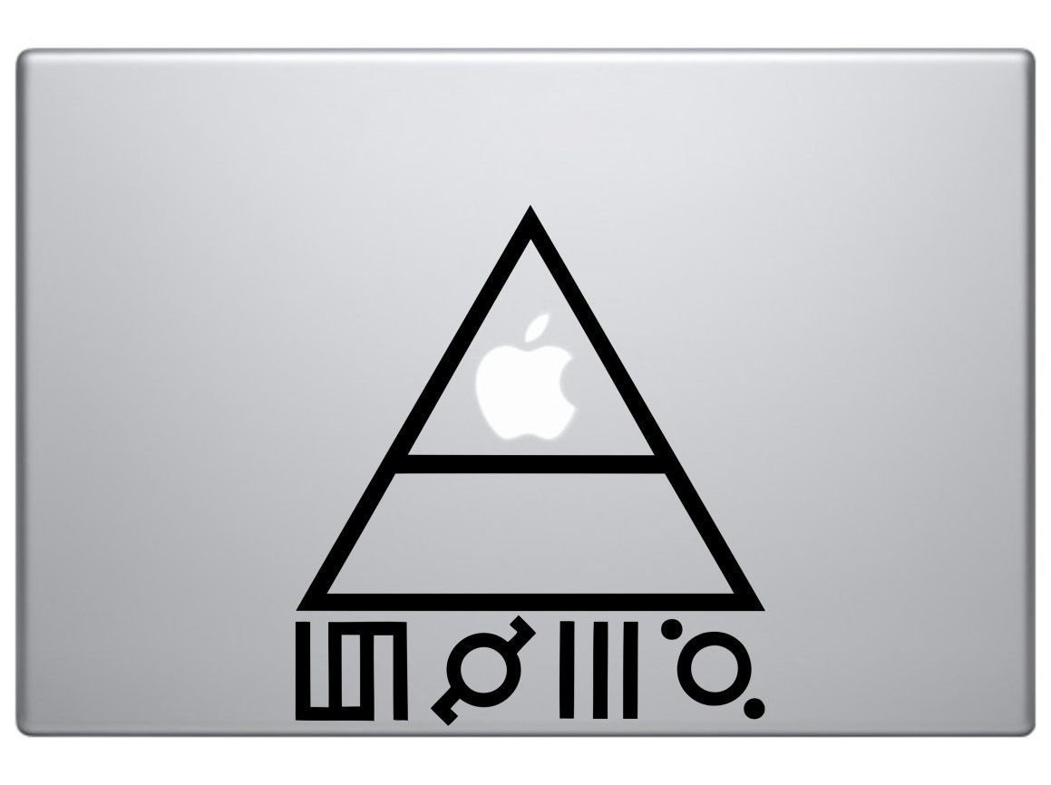 Inspired by 30 Seconds to Mars Logo Symbol car Truck SUV Laptop Toolbox Wall Window Decal Sticker 6" Tall Color Black