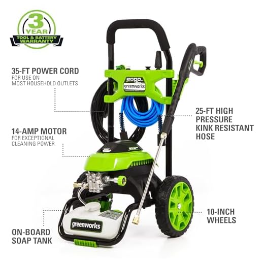 Greenworks 2000 PSI Electric Pressure Washer
