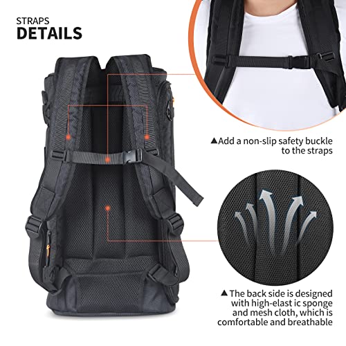 OUKNAK Speaker Bag Travel Case Replacement for JBL Party Box Series, Portable Speaker Carry Tote Bag Backpack for for JBL Speaker (For JBL partybox 120 black) - Thumbnail 4