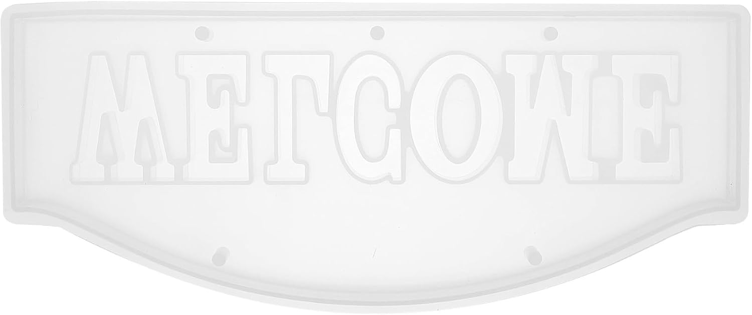 Lurrose Welcome Sign Silicone Resin Mold Letter Shape Epoxy Casting Mold for DIY Home Decor Ornaments Party Display Craft Projects 10.23 X 4.33 X 0.90 in
