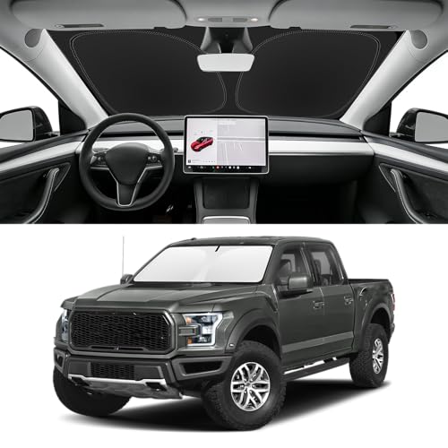 Image of Custom Fit Windshield Sun Shade for Ford F150 2015-2020