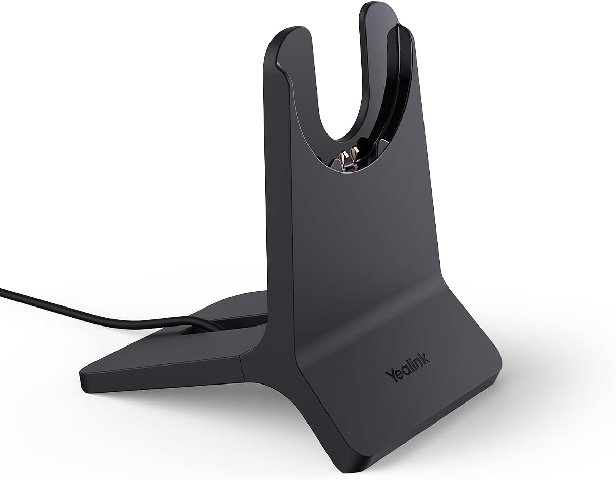 Yealink BHC70 Charging Stand for BH70 Bluetooth Headset & WH64 Hybrid Headphone, ≤90min Fast Charging, NO Power Adapter Needed, NO Headset Control Function, 1.2m USB-A Cable (ONLY Charging Stand)