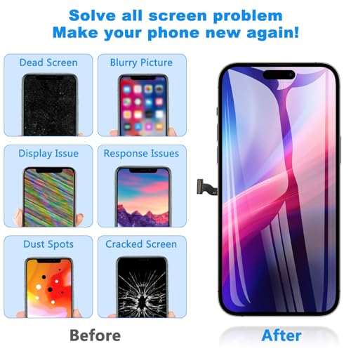 Écran iPhone 14 Pro Max LCD tactile : solution verre brisé et outils A2895 - 3