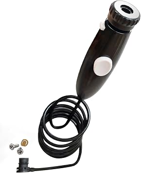 Replacement Hose and Handle Parts for Waterpik Water Flosser Compatible with Waterpik Wp100 Wp-450 Wp-660 Wp-900 Ultra Water Flosser Oral Hygiene Dental Water Jet Accessories Black