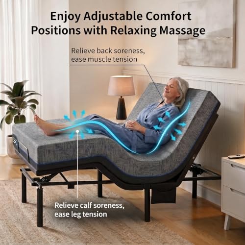 Image of Amada Adjustable Bed Frame Full with Massage and Zero Gravity