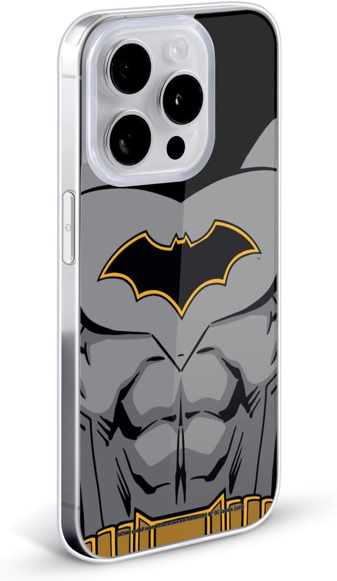 Head Case Designs Officially Licensed Batman DC Comics Rebirth Costume Logos Gel Case [Military Grade Protection] Compatible with Apple iPhone 13 Pro and Compatible with MagSafe