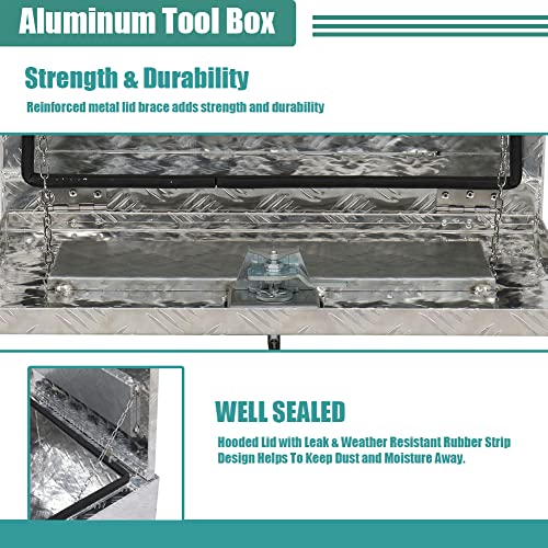 24 Inch Heavy Duty Aluminum Diamond Plate Tool Box Pickup Truck Atv Underbody Trailer Storage Tools Organizer With Weather Resistant Seal Lock & Keys Silver Diamond Plate Tool Box Pickup Truck Atv Underbody Trailer Storage Tools Organizer With Weather Resistant Seal Lock & Keys #TOP5