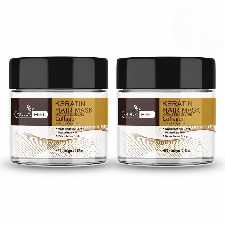 Keratin Hair Mask for Dry & Damaged Hair | Deep Conditioning Hair Treatment with Maca Essence & Collagen | Nourishing Hair Spa Mask for Smooth, Soft & Healthy-Looking Hair-image-43