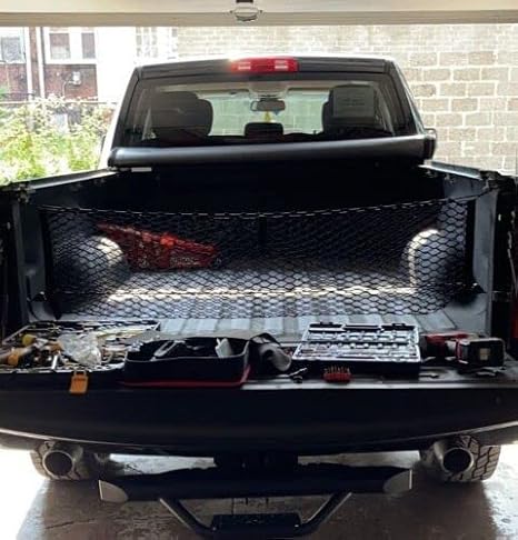 Trunk Organizer Cargo Net for Dodge Ram 1500 2500 3500 2008-2018 – Envelope Style Cargo Net for Pickup - Premium Mesh Car Trunk Organizer – Compatible with Dodge Ram 1500 2500 3500