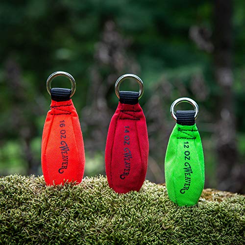 Image of Weaver Arborist Throw Weight for Tree Climbing and Rope Setup | Designed with a Latex Pouch, 7 /8 inch Nickel-Plated Ring, Supports Accurate Limb Placement and Line Attachment