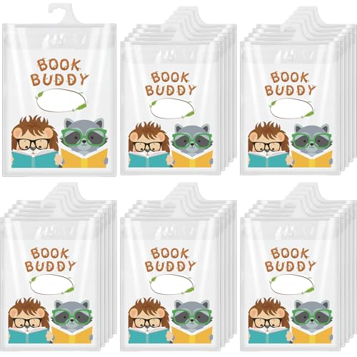 Bolsas para colgar libros AmazingSpark, pack de 30 unidades para organizar el aula de los niños