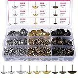 【Material de Calidad】Tachuelas de tapicería antiguas están hechas de metal de alta calidad y superficie lisa, resistentes, irrompibles, no fáciles de doblar y duraderas para uso a largo plazo.
