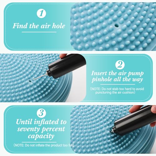 Image of Libima 2 Pcs Wobble Cushion Wiggle Seat Flexible Sensory Seating Balance Disc Board for Men Women Physical Exercise Improving Posture Home Office