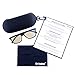 Shileded Computer Glasses Blue Light Blocking Glasses for Men & Women, Black
