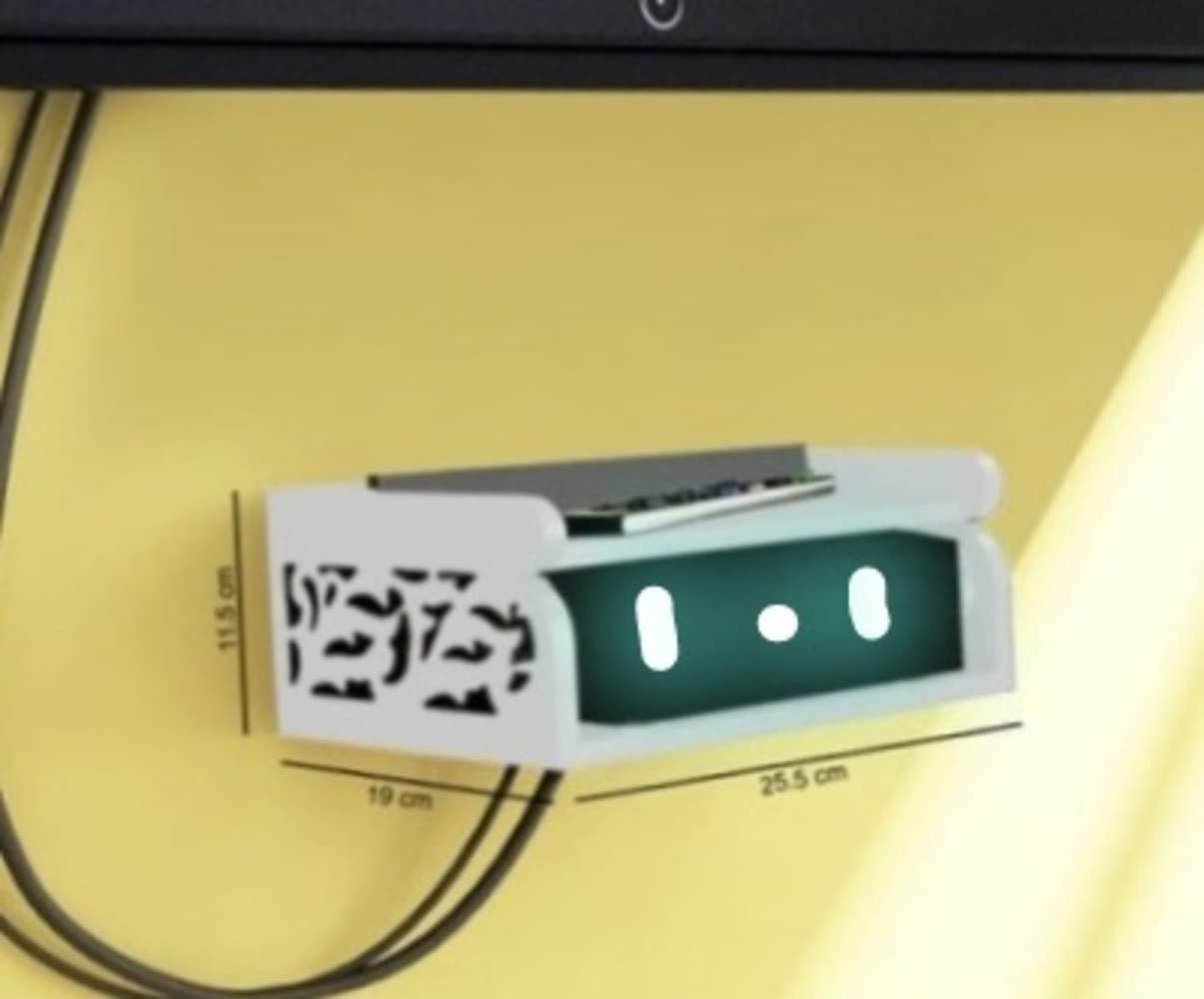 Bros Moon Wooden Set Top Box Wall Shelf/Holder/Wall Mount Showpieces | Big Size | Made in India | Best Suiting for Living Room, Pooja Room, Mandir, TV Unit, Wall, Books, TV Stand