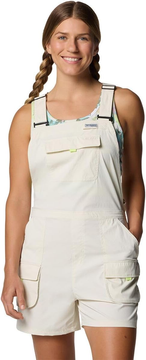 Columbia, PFG Open Water 4in Short Overall - Women's, Stone, XL