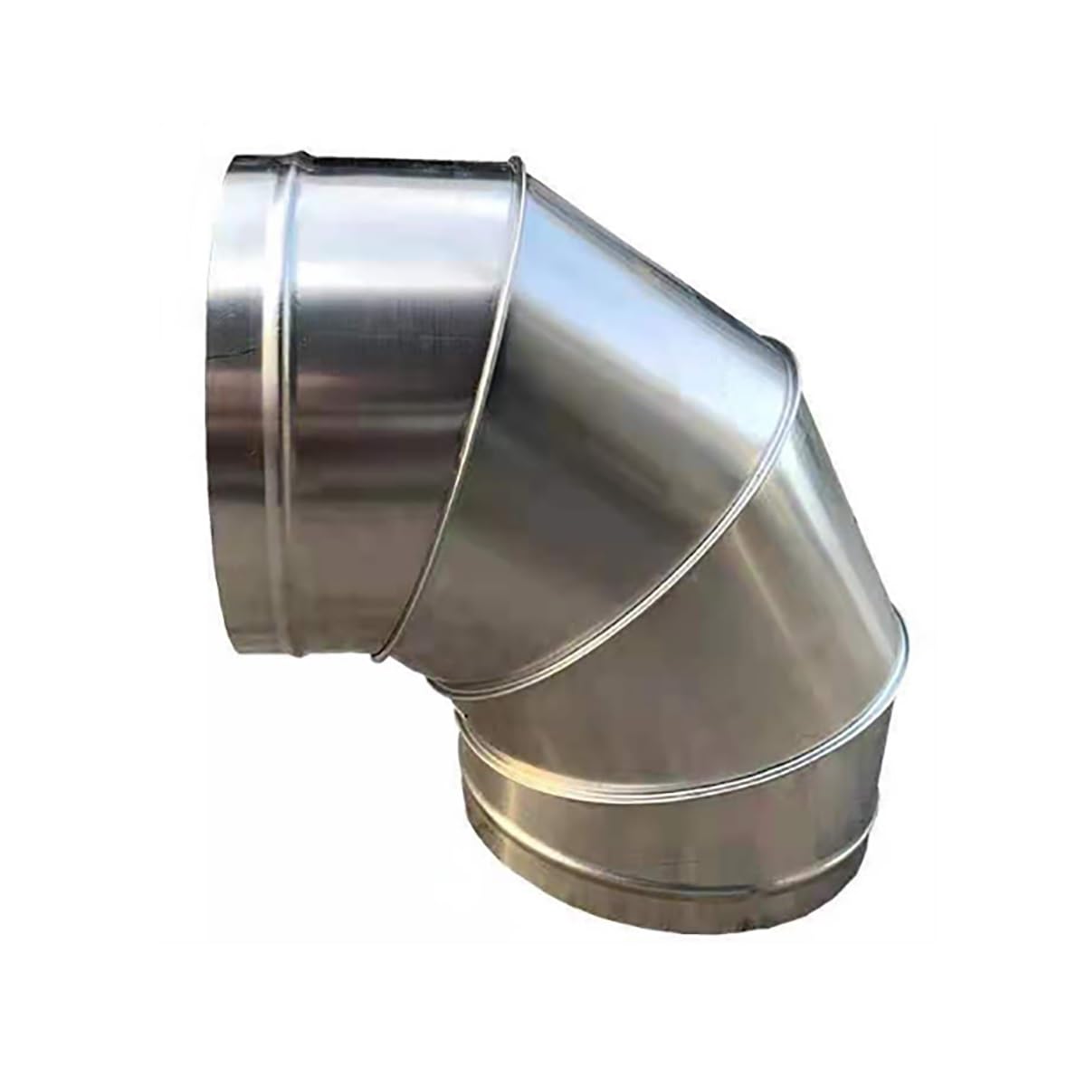 ZONSHJDKR Flue elbow Bend Stove Pipe Adaptor, Spiral Ducting Joint Kitchen Ventilation Elbow, 100mm-300mm(250mm)